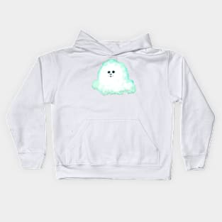 Cute cloudy face bear Kids Hoodie